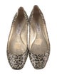 Jimmy Choo Patent Leather Animal Print Flats