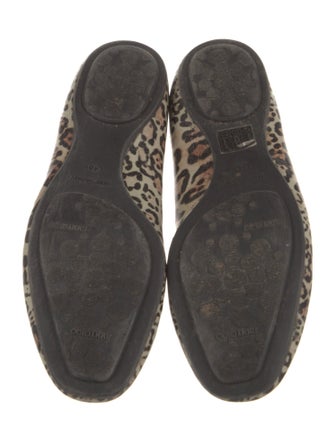 Jimmy Choo Patent Leather Animal Print Flats
