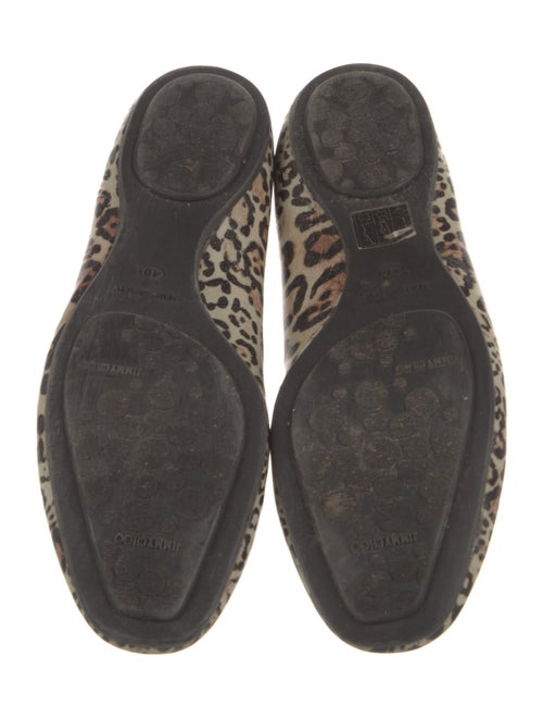 Jimmy Choo Patent Leather Animal Print Flats