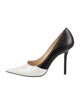 Jimmy Choo Leather Leather Trim Embellishment Pumps
