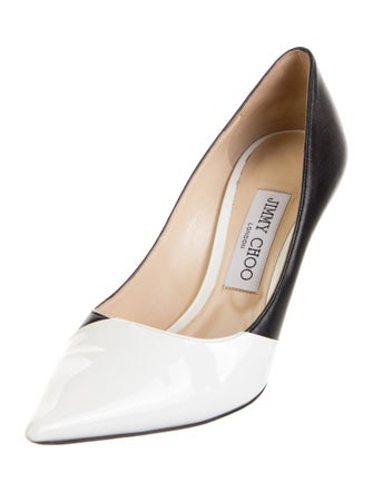 Jimmy Choo Leather Leather Trim Embellishment Pumps