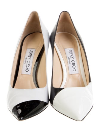 Jimmy Choo Leather Leather Trim Embellishment Pumps