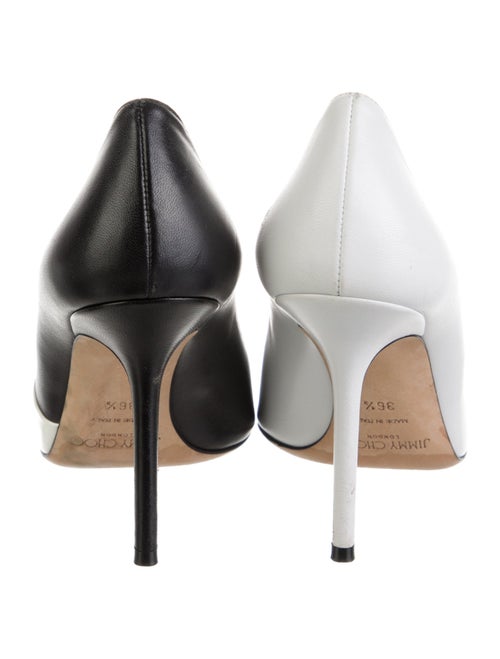 Jimmy Choo Leather Leather Trim Embellishment Pumps