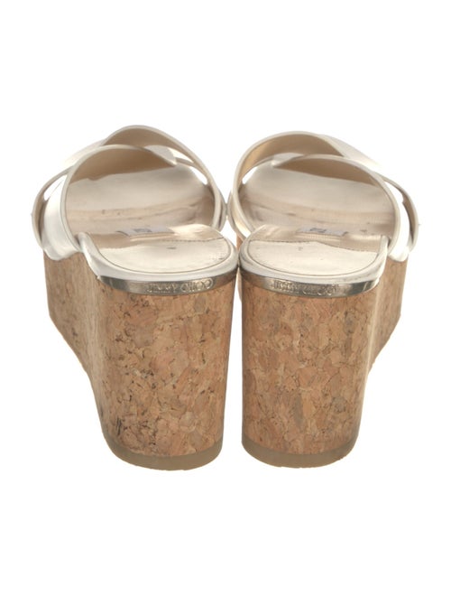 Jimmy Choo Leather Printed Slides