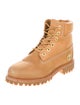 Jimmy Choo x Timberland Nubuck Embroidered Accent Combat Boots