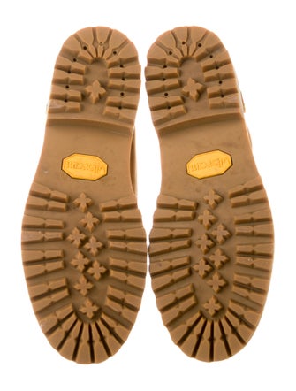 Jimmy Choo x Timberland Nubuck Embroidered Accent Combat Boots