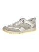 Jimmy Choo Leather Mesh Accents Sneakers