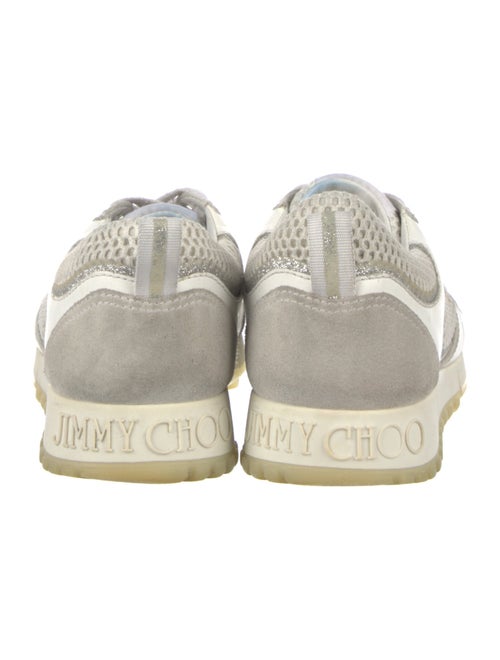 Jimmy Choo Leather Mesh Accents Sneakers