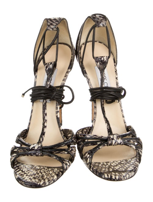 Jimmy Choo Snakeskin Animal Print Sandals