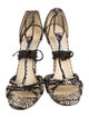 Jimmy Choo Snakeskin Animal Print Sandals