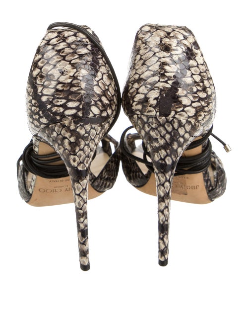 Jimmy Choo Snakeskin Animal Print Sandals
