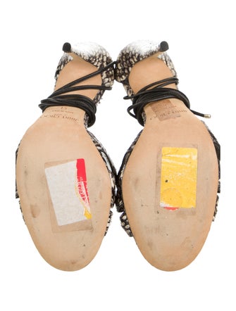 Jimmy Choo Snakeskin Animal Print Sandals