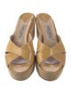 Jimmy Choo Patent Leather Braided Accents Espadrilles
