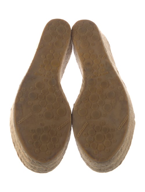 Jimmy Choo Patent Leather Braided Accents Espadrilles