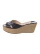 Jimmy Choo Embossed Leather Espadrilles