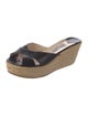 Jimmy Choo Embossed Leather Espadrilles