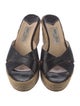 Jimmy Choo Embossed Leather Espadrilles