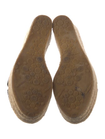 Jimmy Choo Embossed Leather Espadrilles