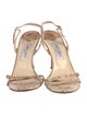 Jimmy Choo Snakeskin Animal Print Slingback Sandals