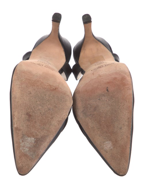 Jimmy Choo Satin Cutout Accent Slingback Pumps