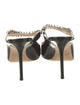 Jimmy Choo Patent Leather Crystal Embellishments Mules