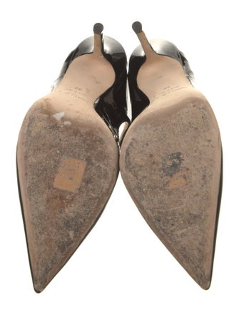 Jimmy Choo Patent Leather Crystal Embellishments Mules