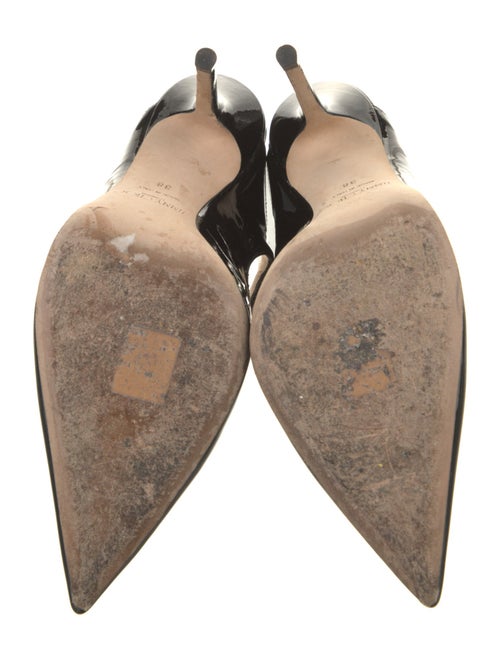 Jimmy Choo Patent Leather Crystal Embellishments Mules