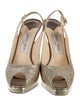 Jimmy Choo Glitter Glitter Accents Slingback Pumps