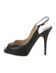 Jimmy Choo Embossed Leather Slingback Sandals