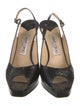 Jimmy Choo Embossed Leather Slingback Sandals