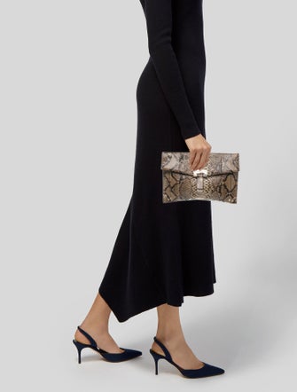 Jimmy Choo Snakeskin Clutch