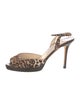 Jimmy Choo Ponyhair Animal Print Slingback Pumps