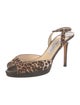 Jimmy Choo Ponyhair Animal Print Slingback Pumps