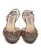 Jimmy Choo Ponyhair Animal Print Slingback Pumps