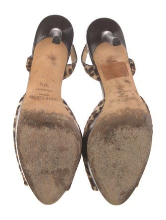 Jimmy Choo Ponyhair Animal Print Slingback Pumps