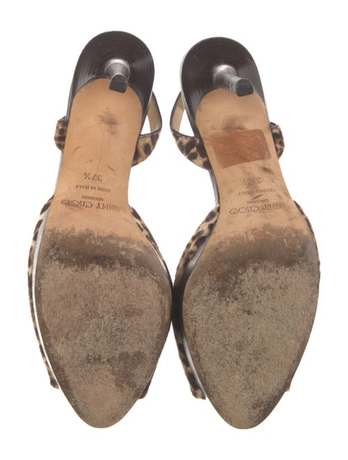 Jimmy Choo Ponyhair Animal Print Slingback Pumps