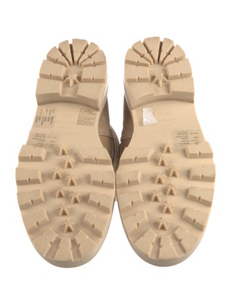 Jimmy Choo Suede Fur Trim Moto Boots