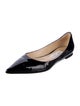Jimmy Choo Signature Logo Patent Leather Flats