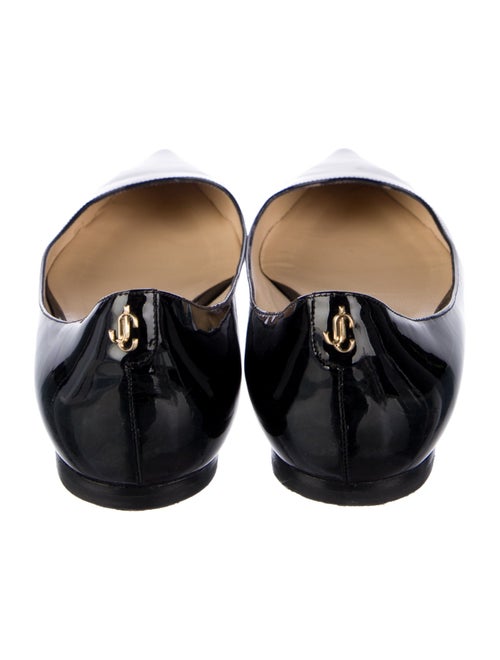 Jimmy Choo Signature Logo Patent Leather Flats