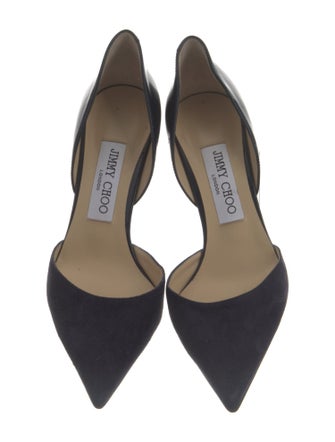 Jimmy Choo Suede D'Orsay Pumps