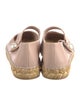 Jimmy Choo Faux Pearl Accents Leather Espadrilles