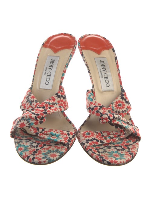 Jimmy Choo Floral Print Slides