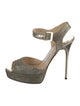 Jimmy Choo Glitter Glitter Accents Sandals