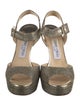 Jimmy Choo Glitter Glitter Accents Sandals