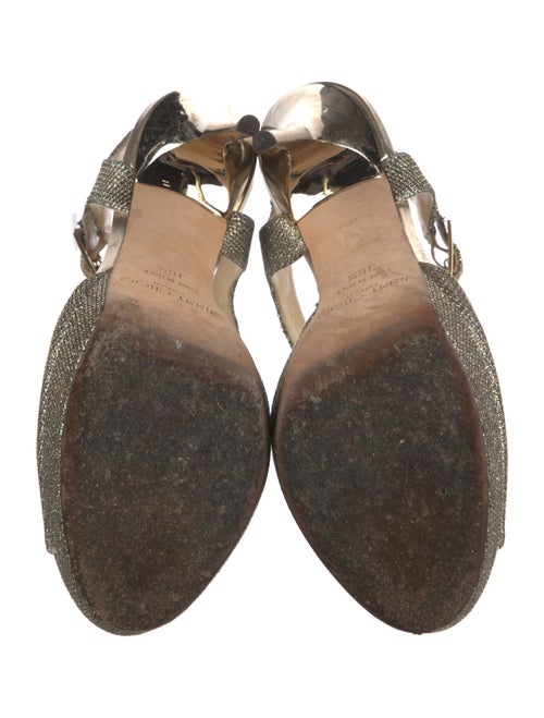 Jimmy Choo Glitter Glitter Accents Sandals