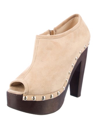 Jimmy Choo Suede Studded Accents Mules