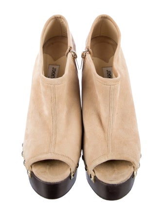 Jimmy Choo Suede Studded Accents Mules