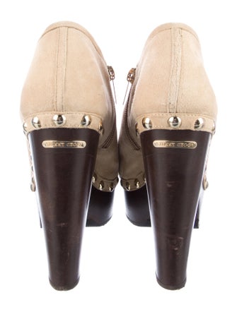 Jimmy Choo Suede Studded Accents Mules