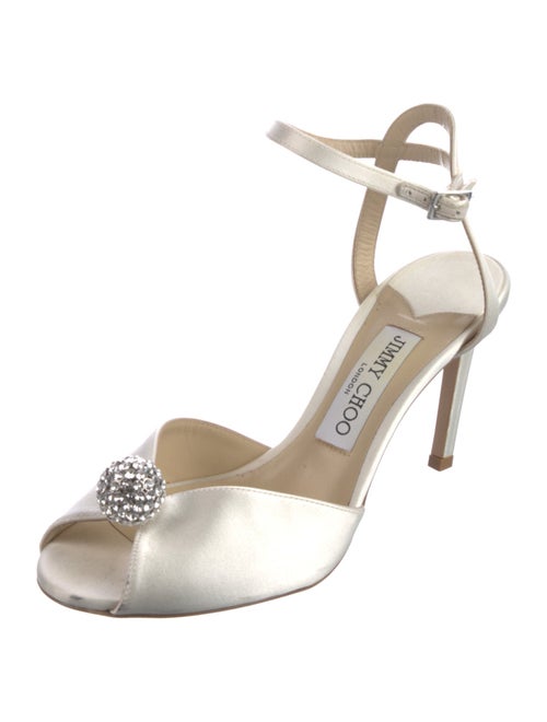 Jimmy Choo Satin Beaded Accents D'Orsay Pumps