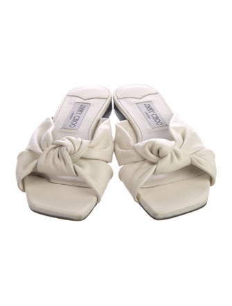 Jimmy Choo Leather Slides